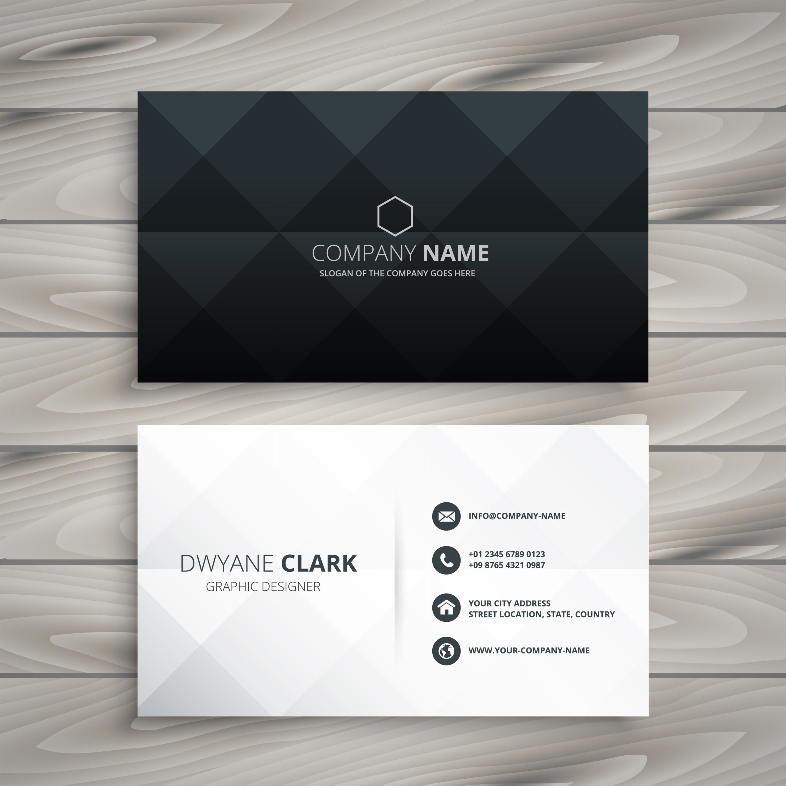 Professional business card design for Bedford businesses